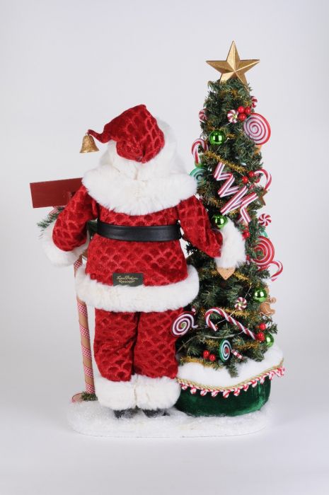 Lighted North Pole Bakery Santa