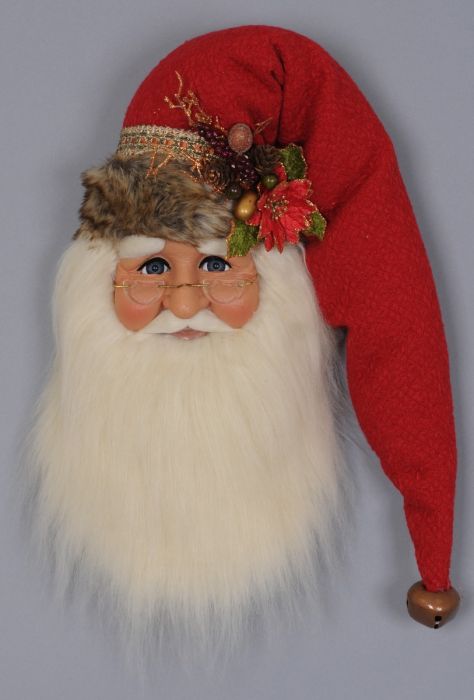 Woodland Santa Head Wall/Door Hanger