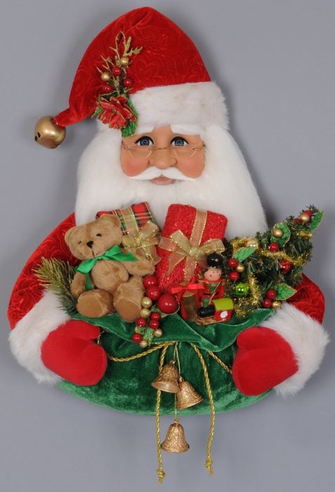 Santa Head w/ Gift Bag