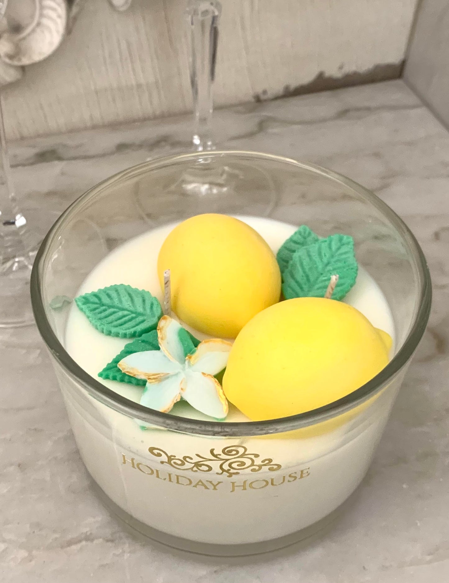 3D Lemon Candle