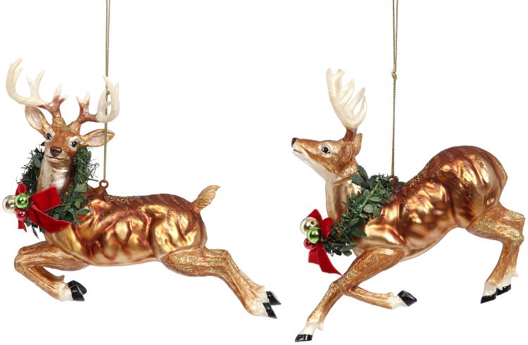 Reindeer Ornament 6'' (Set of 2)