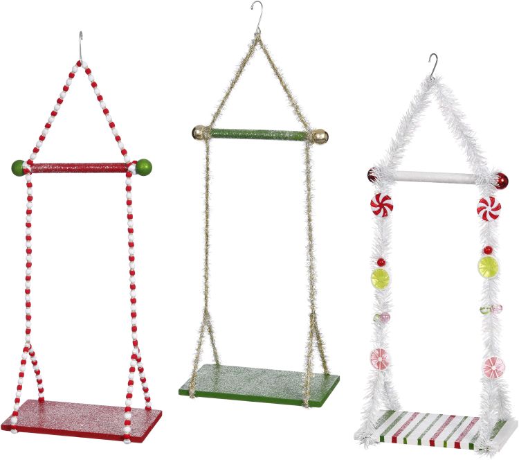 Swing, Double Elf Swing, SM - 10x24" - Assortment of 3
