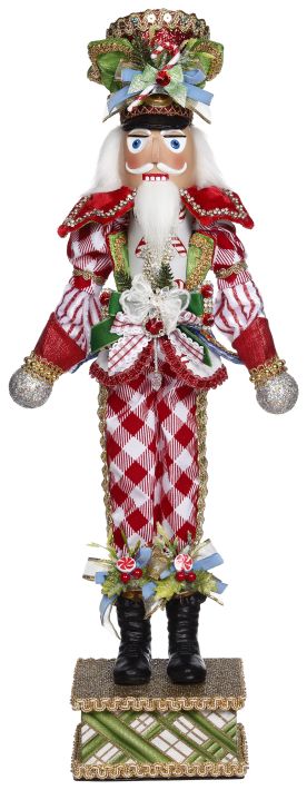 Candy Peppermint Nutcracker, Small - 24 Inches