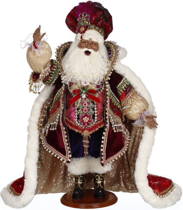 African American Xmas Jewel Santa 23.5'', 51-37740