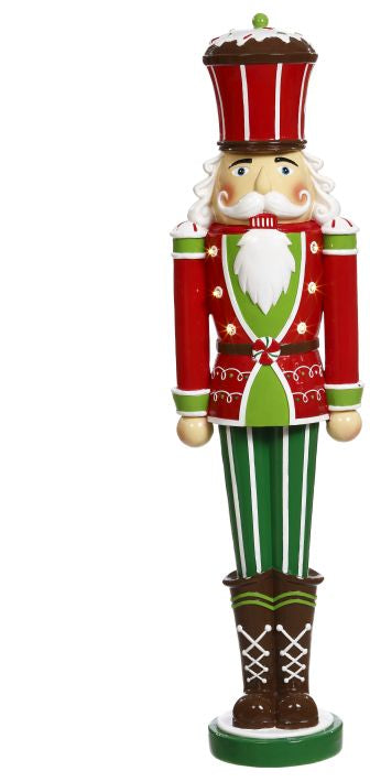 27" Christmas Nutcracker with Lights (set of 2)