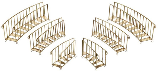 Set/6 GOLD Grand Xmas Staircase