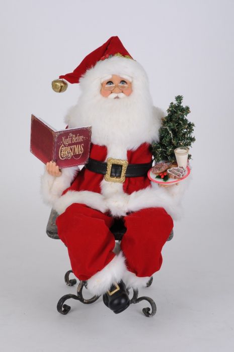 Lighted Story Time Sitting Santa