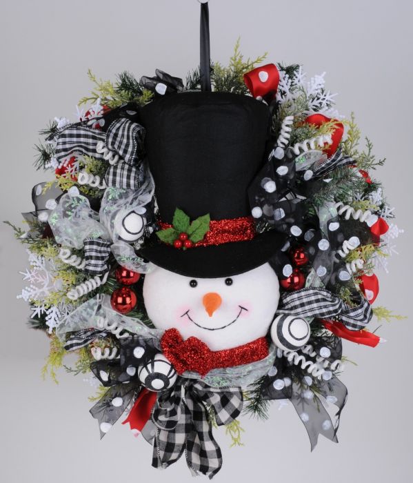 Snowman Wreath