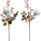 Berry and Pine Spray 19.5'' (Set of 12)
