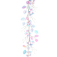 Icy Metallic Leaf Garland - 4 Feet (Set of 6)