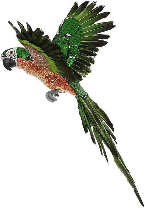 Flying Parrot Decor - 24 x 24 Inches (set of 3)