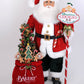 Lighted Mr. Claus Bakery Santa