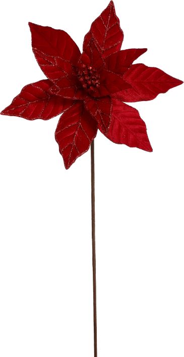 Christmas Poinsettia 22'', (Set of 18)