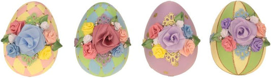 Decorated Eggs 4'' Set of 4