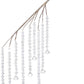 Hanging Clear Beads Spray - 25 Inches, set of 12