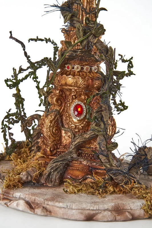 Gone Batty Lantern With Crow