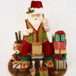 Santa Wrapping Presents Scene