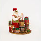 Santa Wrapping Presents Scene