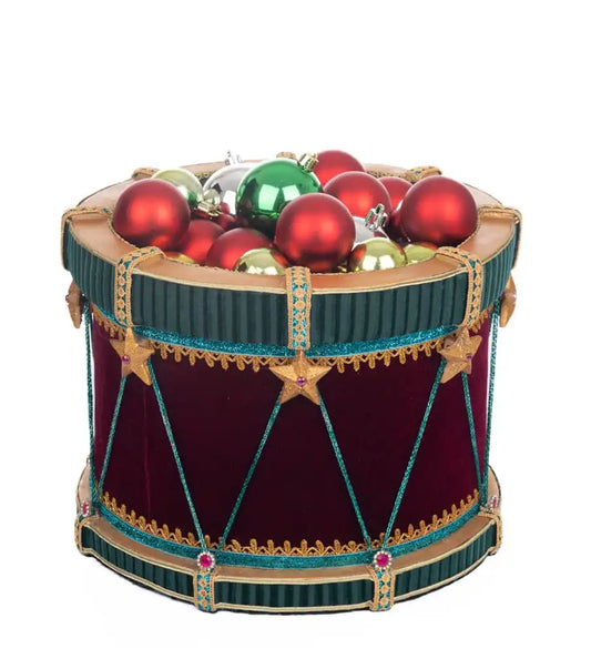 Nutcracker Drum Candy Container