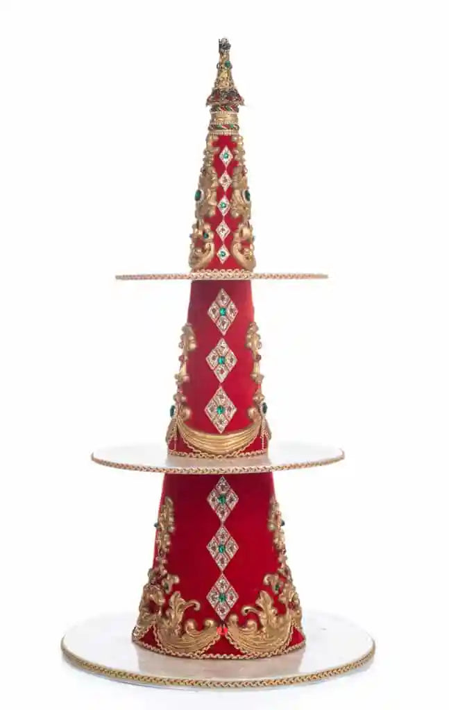 Christmas in the City Tree Tiered Tray Server