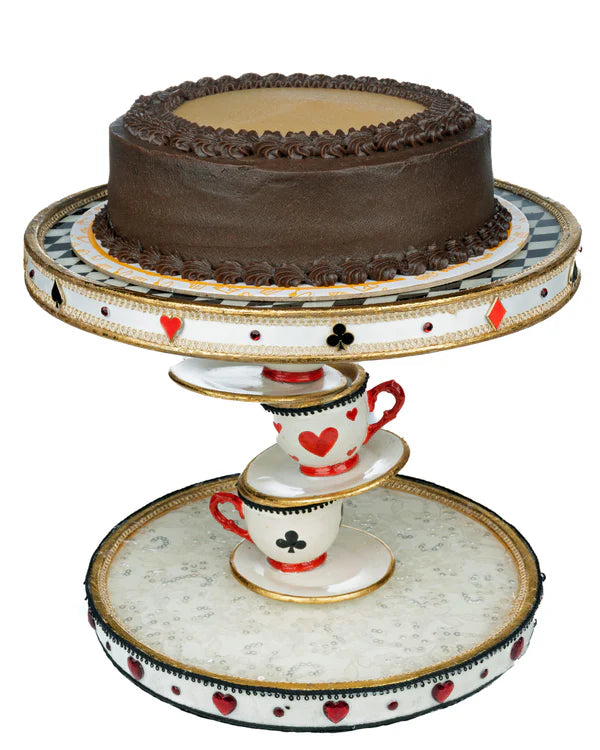 Topsy Turvy Teacup Cake Plate (Alice)