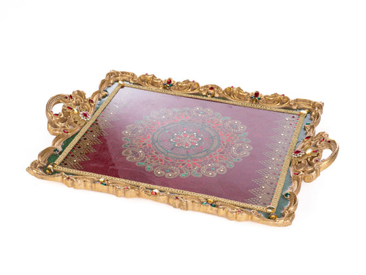 Christmas Castle Serving Tray