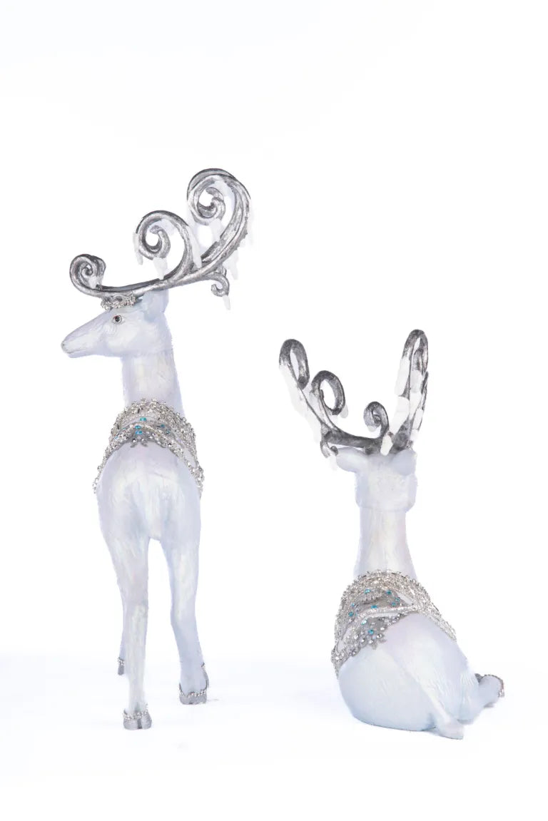 Crystal Christmas Deer Assortment of 2