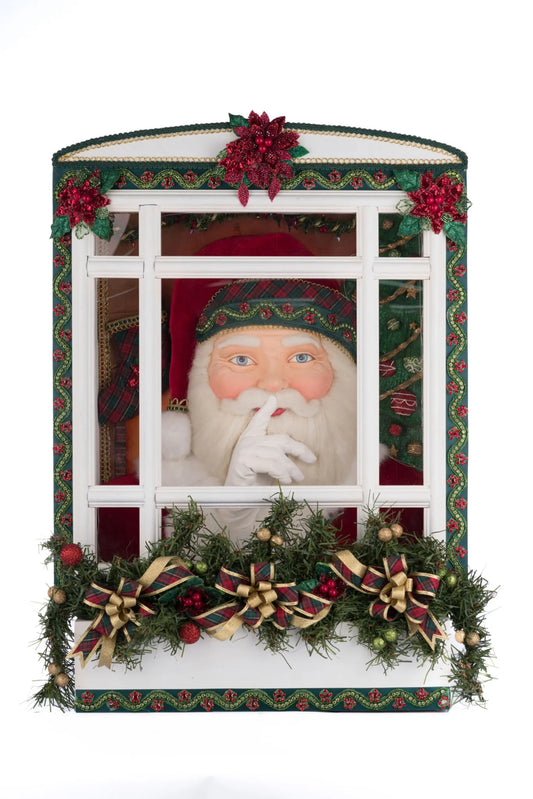 Holiday Magic Santa In Window