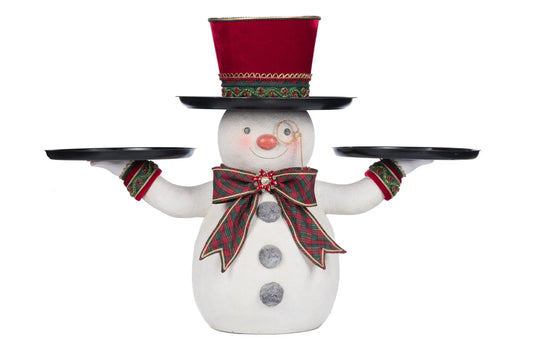 Holiday Magic Snowman Serving Piece