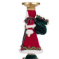 Holiday Magic Santa Candlestick
