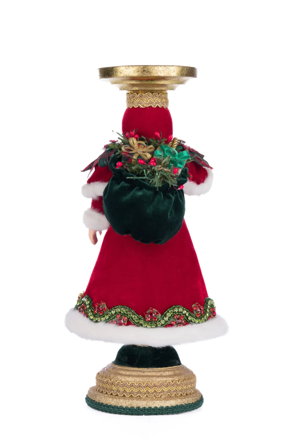 Holiday Magic Santa Candlestick