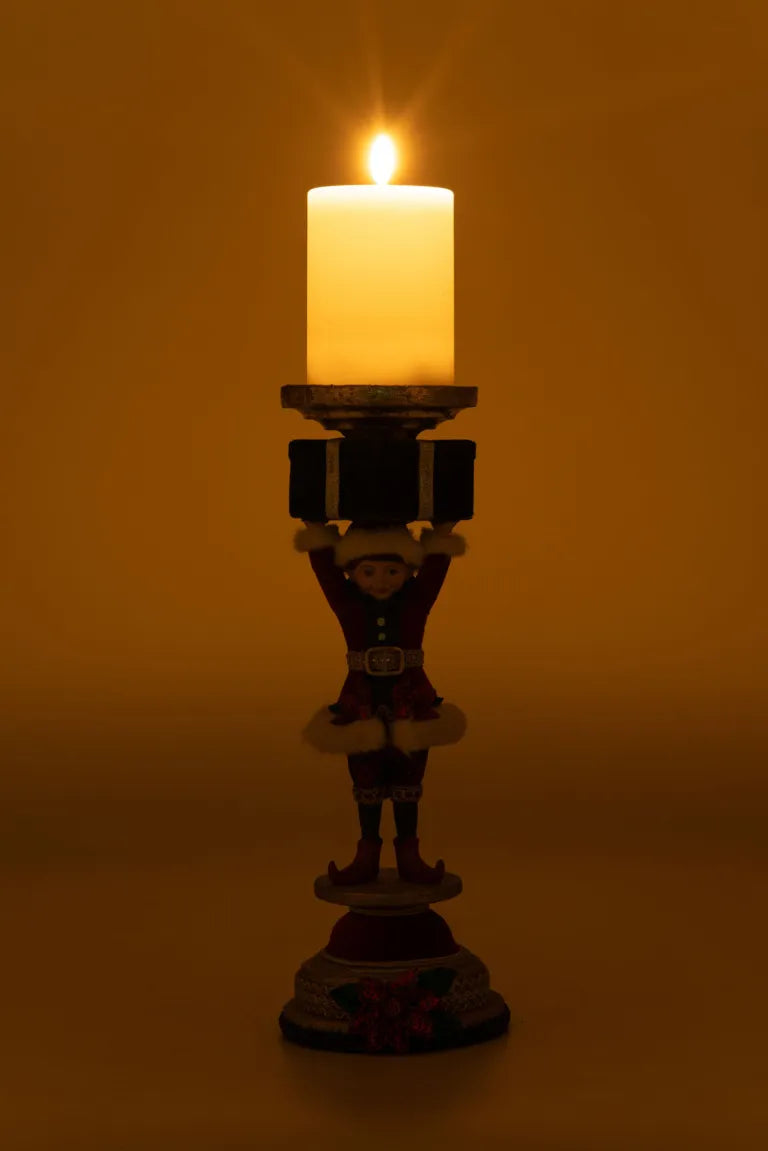 Holiday Magic Elf Candlestick