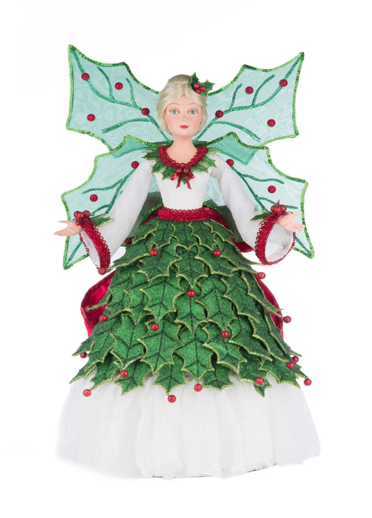 Holly Berry Fairy Tree Topper