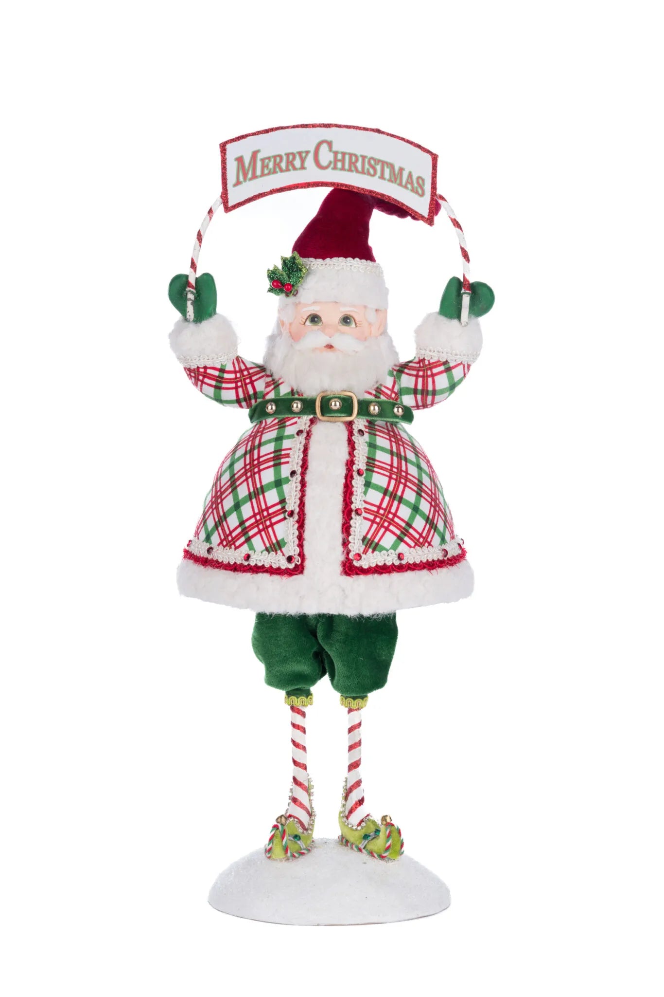 Silly Santa With Sign