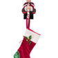 Sitting Elf With Giftbox Stocking Holder