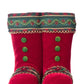 Holiday Magic Tabletop Boots - Red