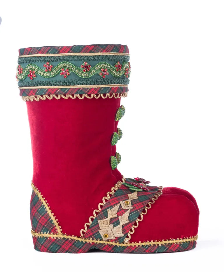 Holiday Magic Tabletop Boots - Red