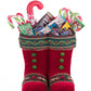 Holiday Magic Tabletop Boots - Red