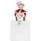 Laying Elf with Giftbox Stocking Holder