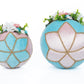 Hearts and Wonderland Fabric Covered Eggs Set of 2