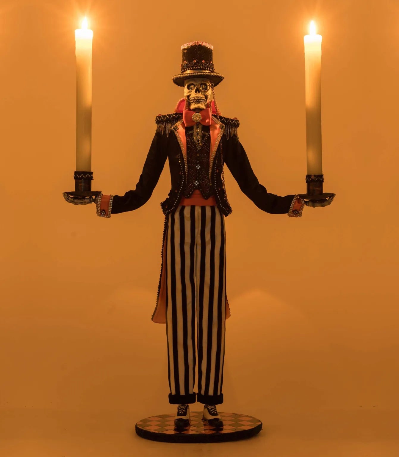 Macabre Skeleton Candelabra