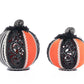 Macabre Pumpkins with Tea Lights Set of 2