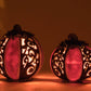 Macabre Pumpkins with Tea Lights Set of 2