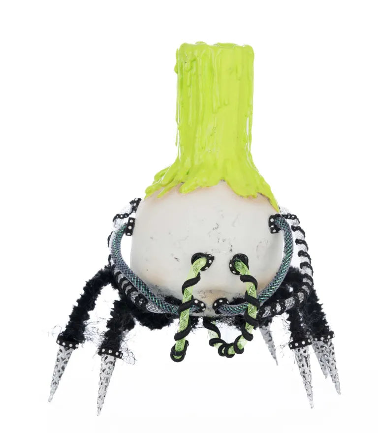 Chaotic Spider Skull Candle Holder