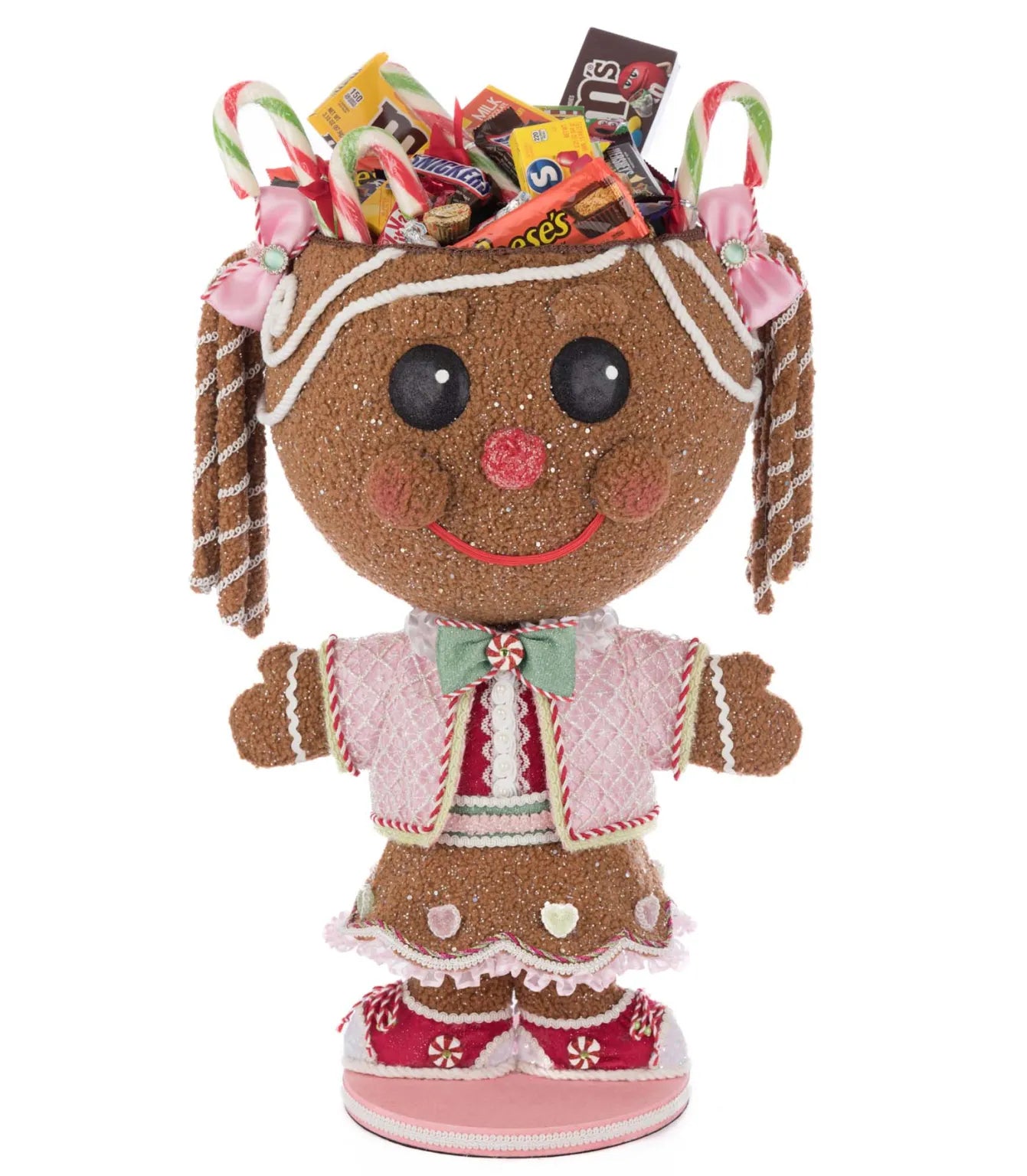Sugar E. Sweet Gingerbread Girl Candy Container
