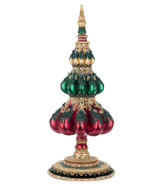 Winter Balsam and Berry Finial