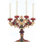 Winter Balsam and Berry Candelabra with Deer