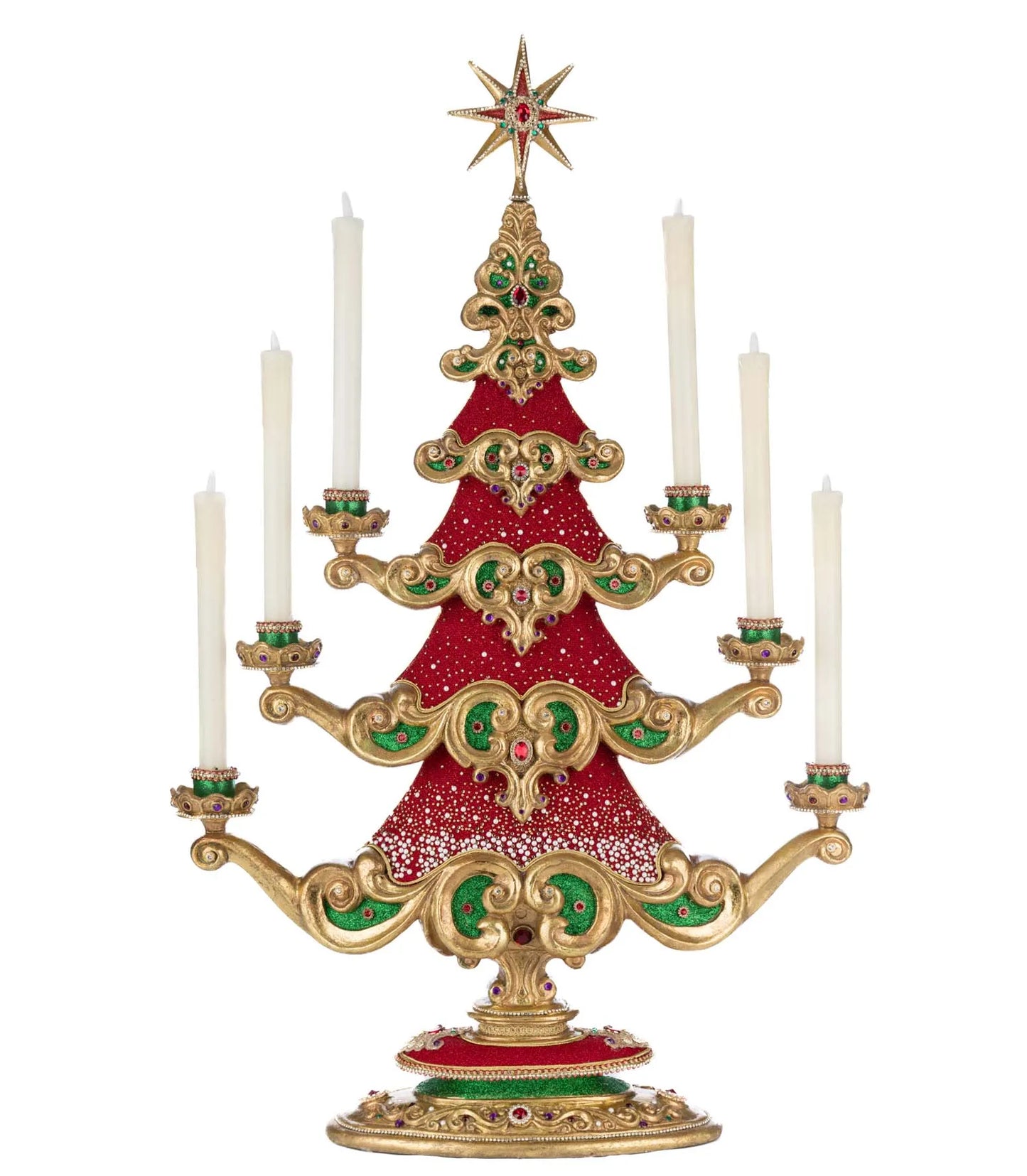 Christmas Ball Tree with Candles