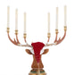 Christmas Ball Deer Head Candelabra