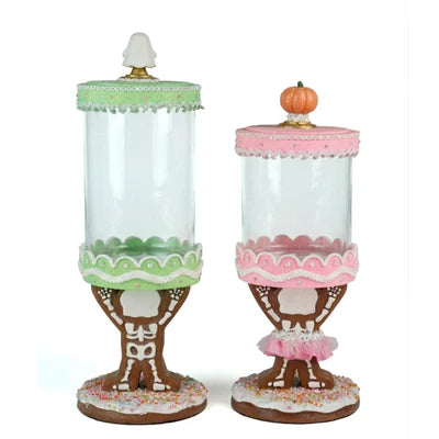 Gingerdead Jack and Jill Candy Canisters Set of 2